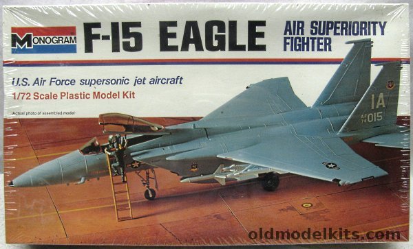 Monogram 1/72 McDonnell Douglas F-15 Eagle, 7580 plastic model kit